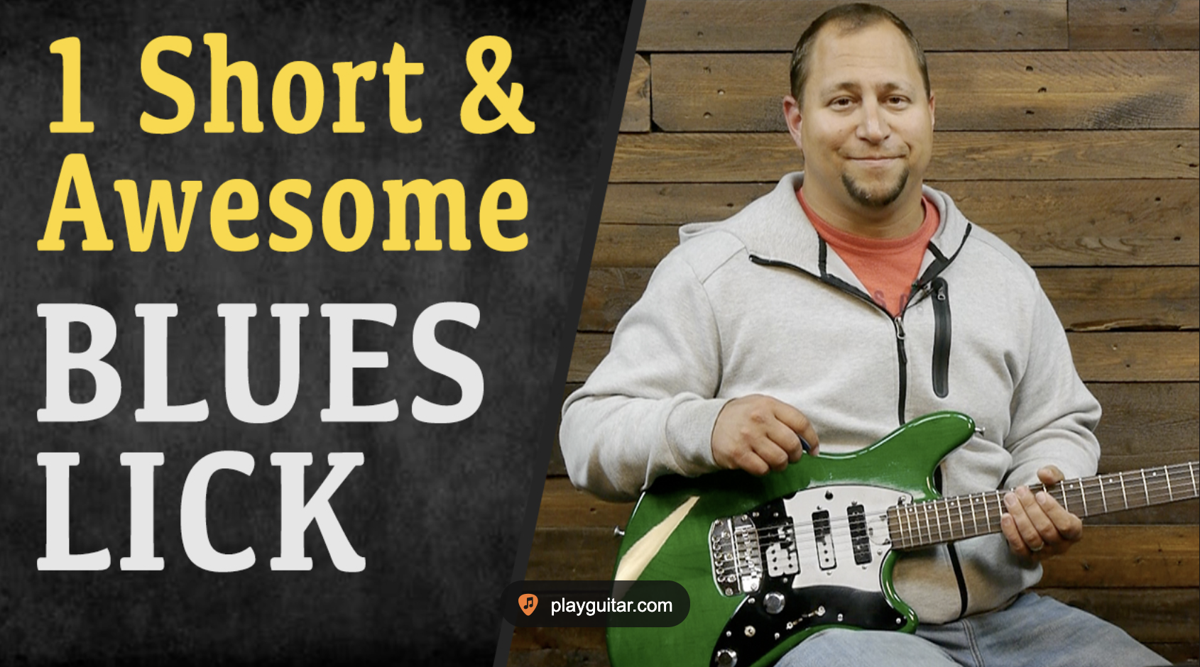 PlayGuitar lesson thumbnail for 1 Short and Awesome Blues Lick